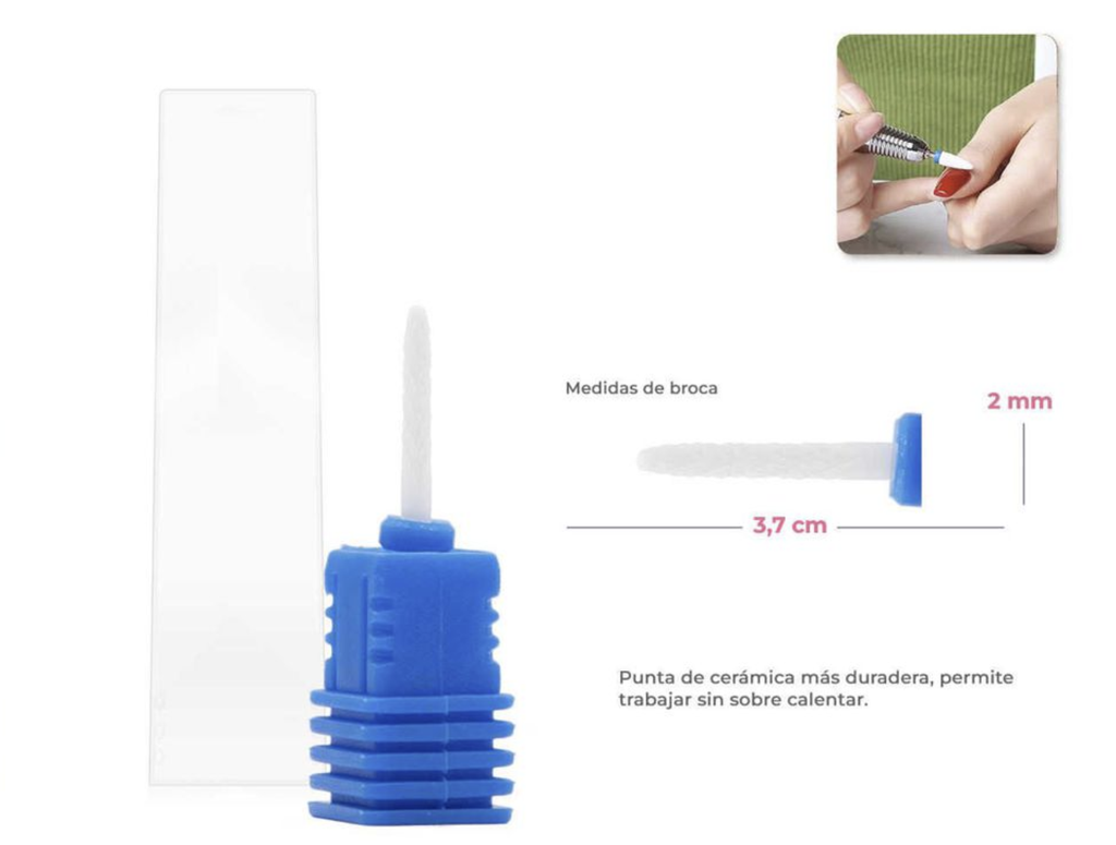 Fresa Cilíndrica Para Limpieza De Cutícula M