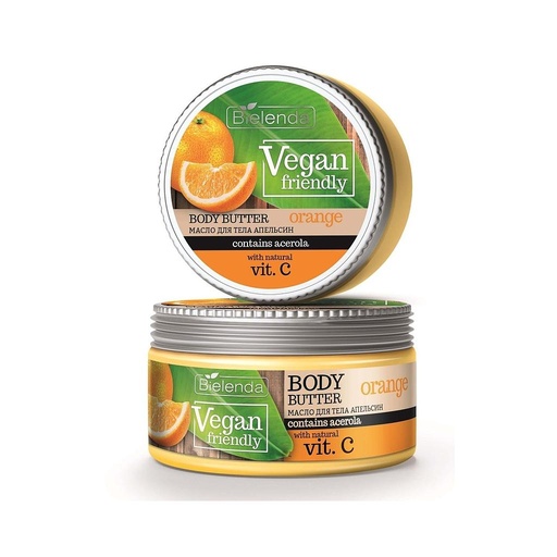 [BIELENDA1] Manteca Corporal Vegana De Naranja Con Vitamina C Natural 250 Ml