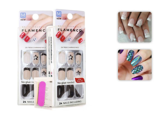 [FLAMENCO15] Uñas Press On - S Diseños