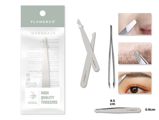 [FLAMENCO22] Pinza Profesional Punta Ancha Inclinada