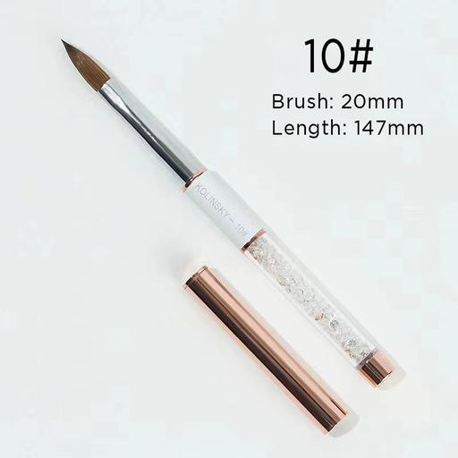 [DCNAIL2] Pincel Kolinsky Cristales #10