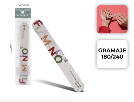 [FLAMENCO68] Lima de uñas Oval 180/240
