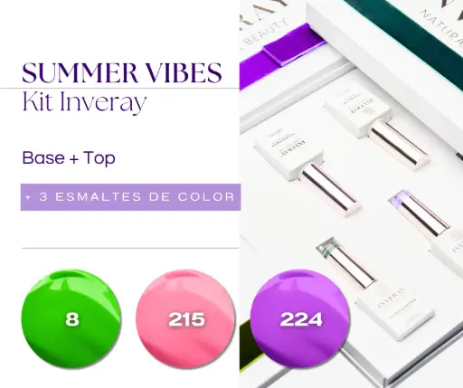Kit Inveray - Summer Vibes (Base + Top + 3 Colores)